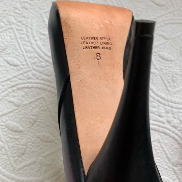 ALANNAH HILL Black Leather Beaded Feature Ankle Boots Sz 8 Heart Zip-Designer🤎 - Picture 9 of 16